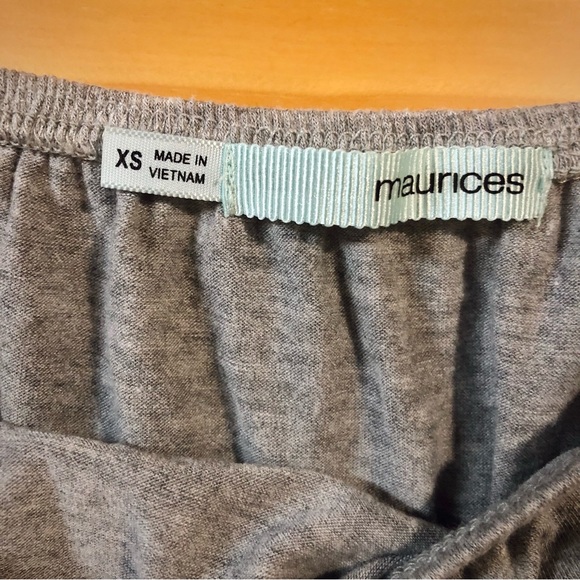 💝 Maurices Grey and Blue Strapless Dress, Women Size Extra Small - Picture 2 of 5